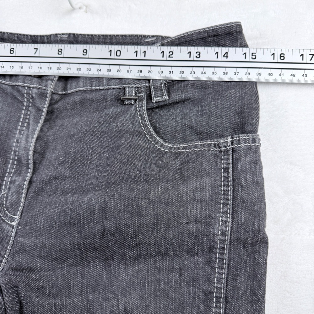 Laurel Straight Leg Jeans Dark Wash Contrast Stitch Denim Size 38 - Picture 7 of 11